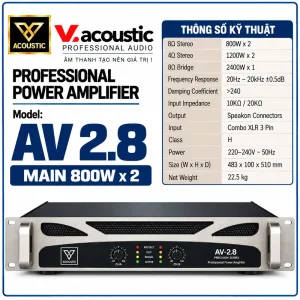Đẩy CS hiệu V.acoustic Model AV2.8