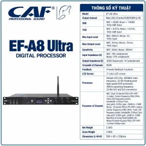 Vang số hiệu CAF model EF-A8 Ultra