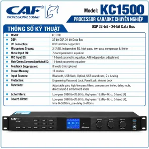 Bộ xử lý tín hiệu chuyên nghiệp CAF KC-1500