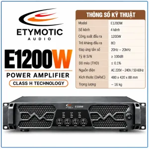 Đẩy CS 4 kênh hiệu Etymotic Model E1200W