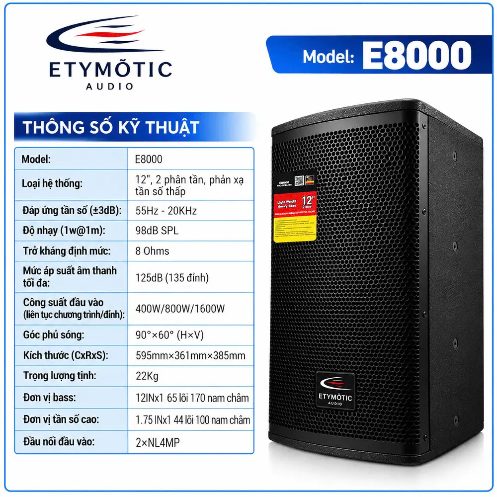 Loa full hiệu Etymotic Model E8000
