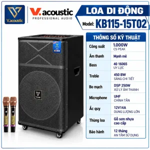 Loa di động hiệu V.acoustic model KB115-15T02