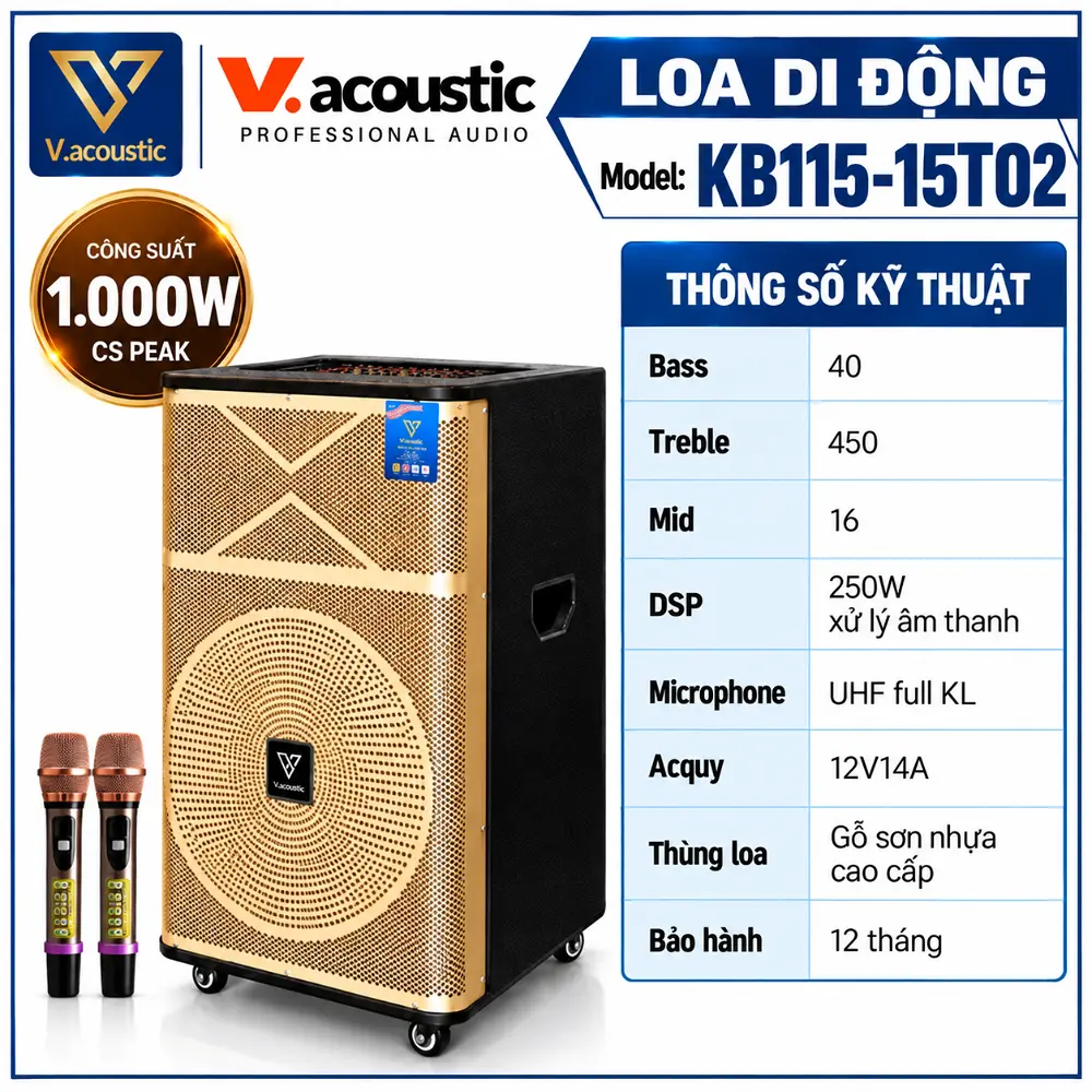 Loa di động model KB115-15T02