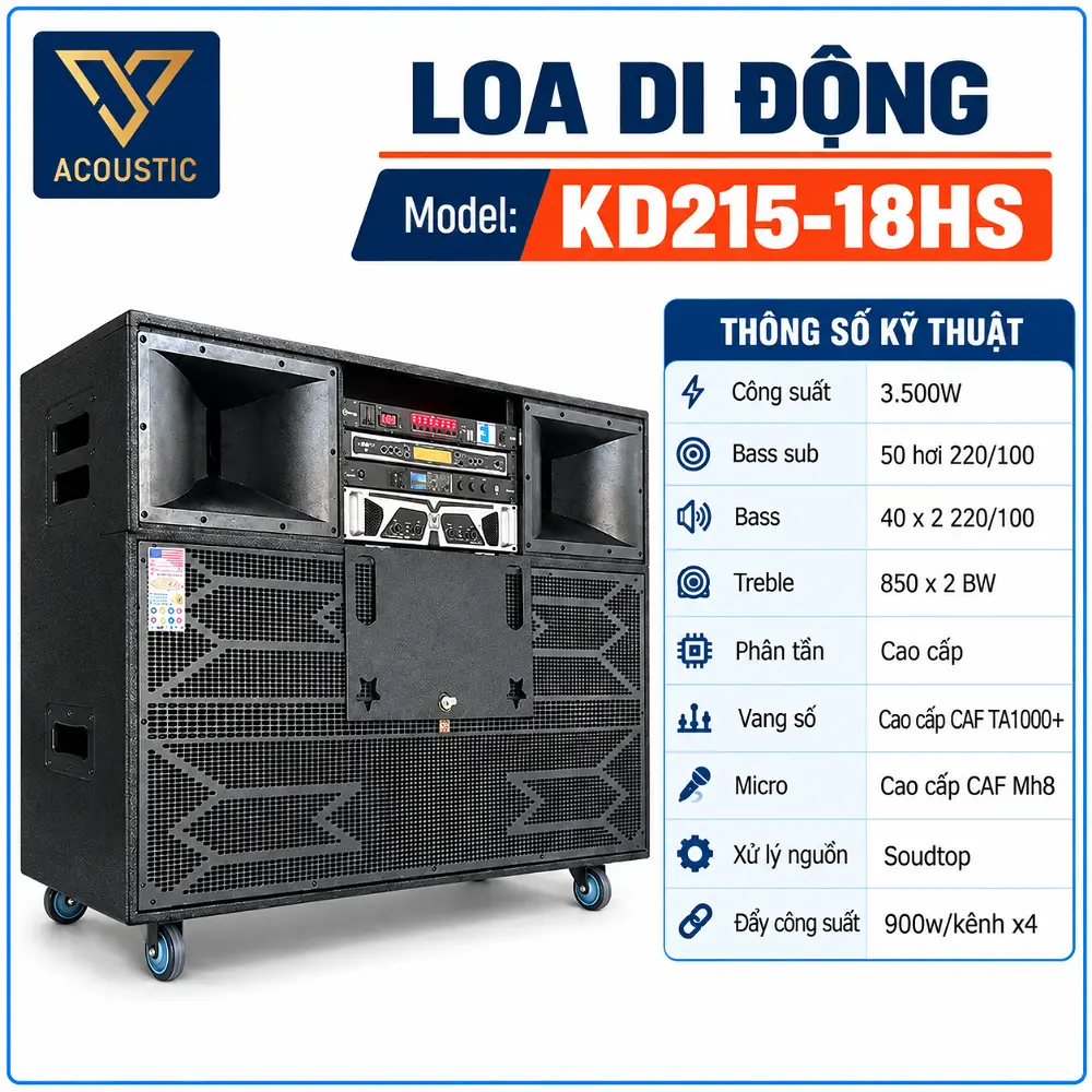 Loa di động model KD215-18HS