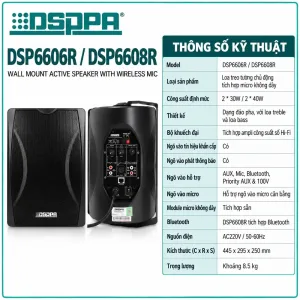 Loa treo Cafe hiệu DSPPA model DSP6606R/SDP6608R