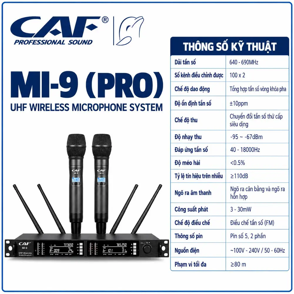 Microphone hiệu CAF model Mi9 Pro