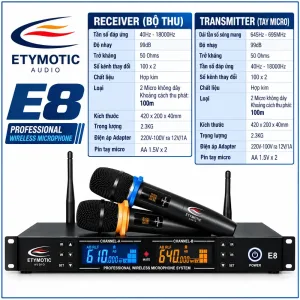 Microphone hiệu Etymotic Model E8