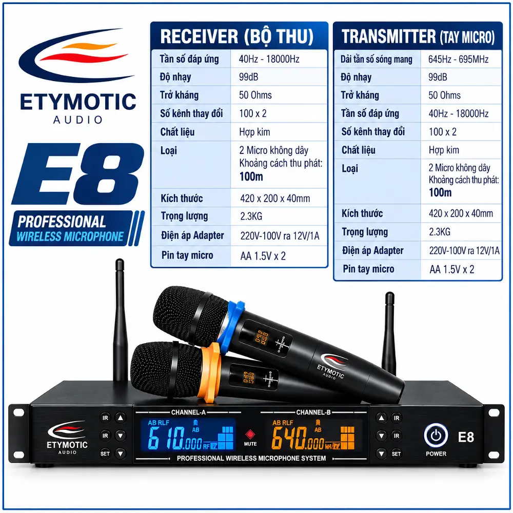 Microphone hiệu Etymotic Model E8