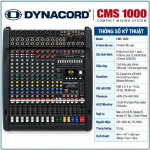 Bàn trộn âm thanh hiệu Dyanacord Model CMS1000
