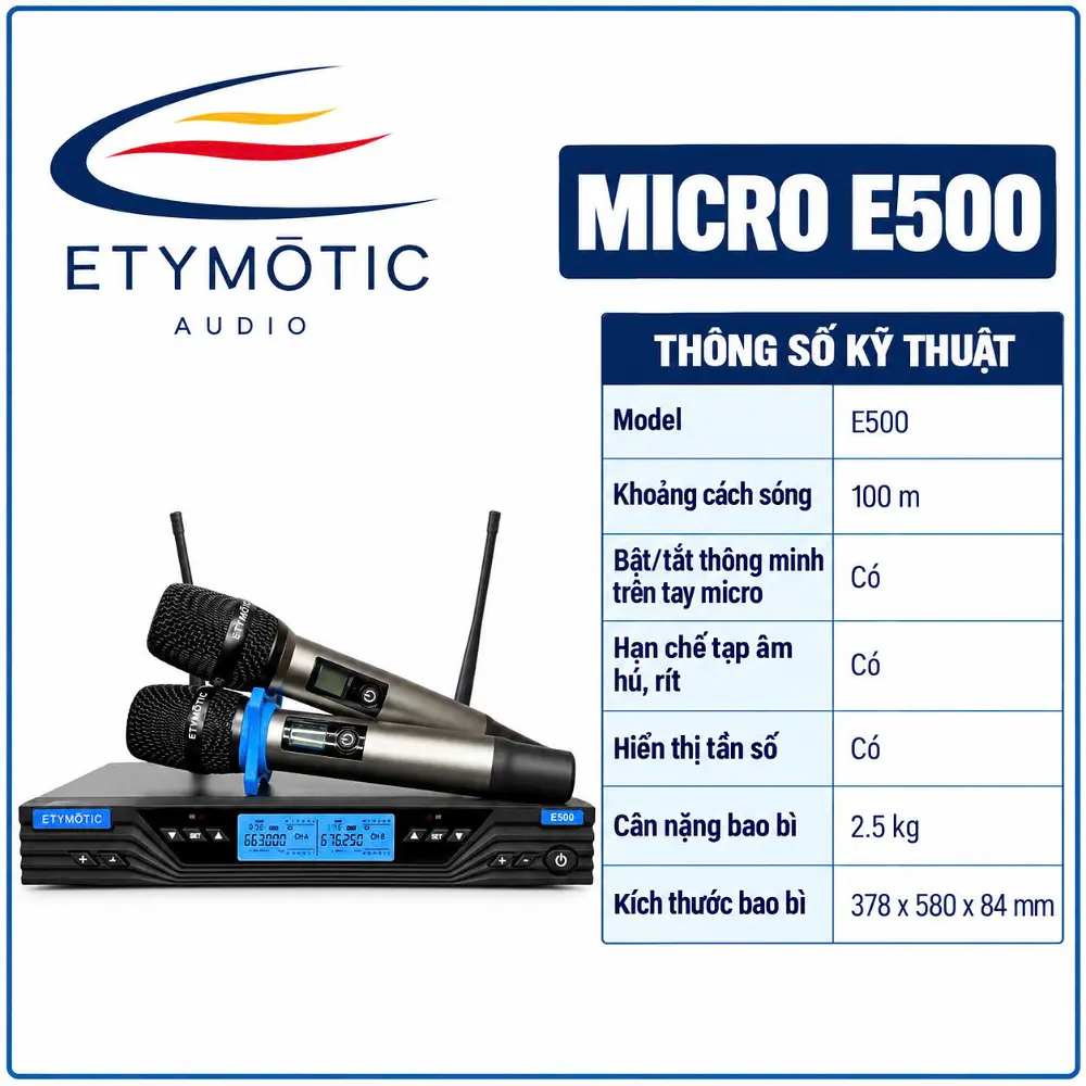 Microphne hiệu Etymotic Model E500