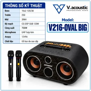 Loa di động xách tay model V216-Oval BIG