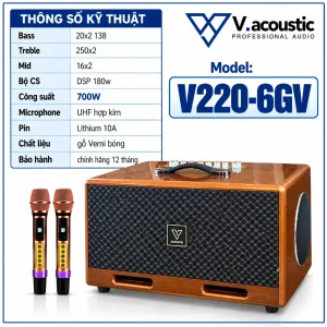 Loa di động xách tay model V220-6GV