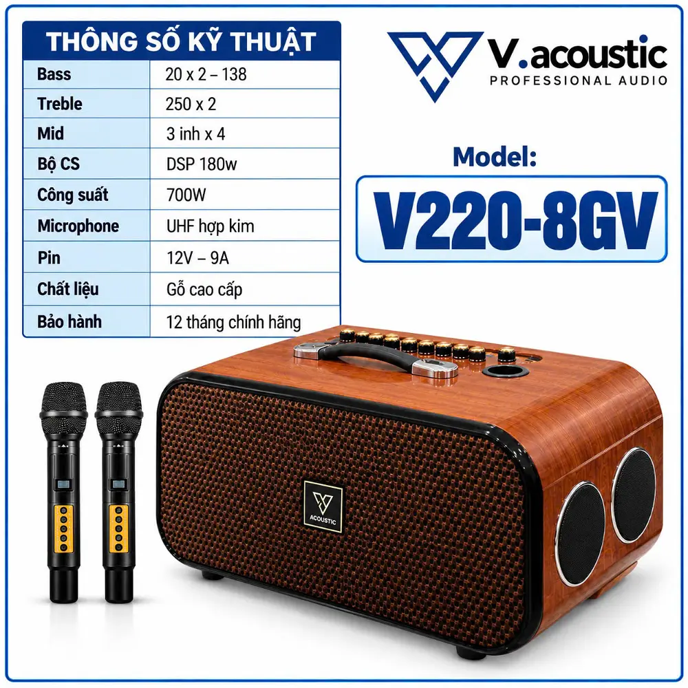 Loa xách tay Model V220-8GV
