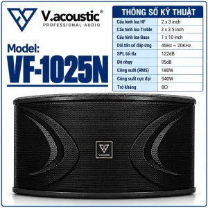 Loa ngang bass 25 hiệu V.acoustic Model VF-1025N