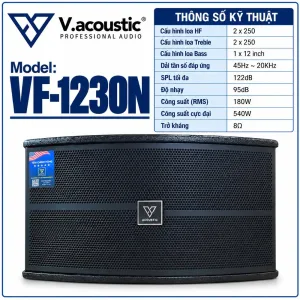Loa ngang bass 30 hiệu V.acoustic Model: VF-1230N