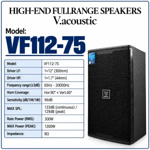 Loa full bass 30 hiệu V.acoustic Model VF112-75