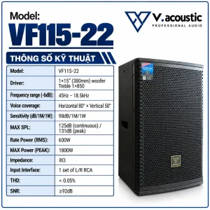Loa full bass 40 hiệu V.acoustic Model VF115-19