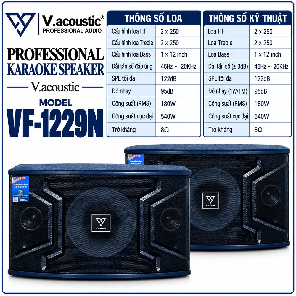 Loa bass 30 hiệu V.acoustic Model VF-1229N