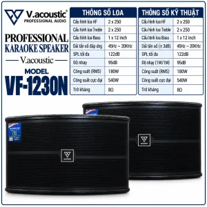 Loa ngang bass 30 hiệu V.acoustic Model: VF-1230N