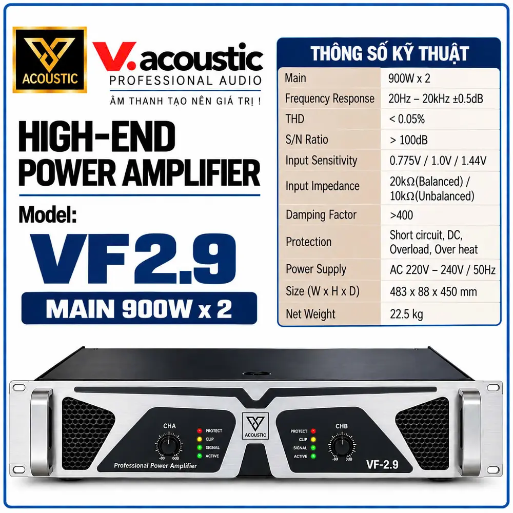 Đẩy CS hiệu V.acoustic Model VF2.9