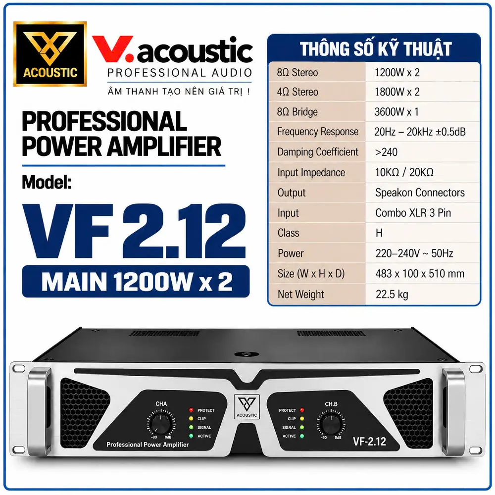 Đẩy CS hiệu V.acoustic Model VF2.12