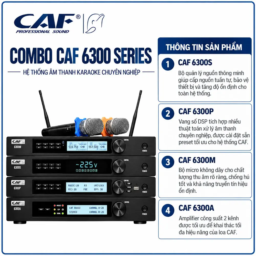 Combo CAF 6300 Seri: 6300S, 6300P, 6300M, 6300A