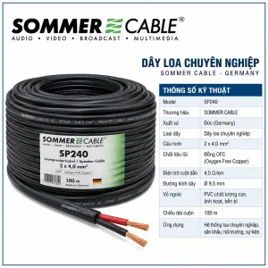 Dây loa chuyên nghiệp hiệu Somer