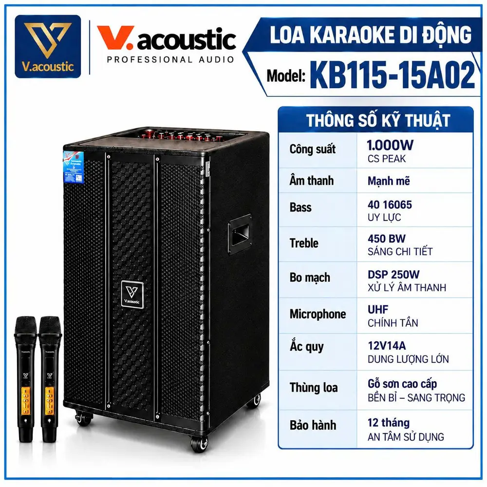 Loa di động model KB115-15A02
