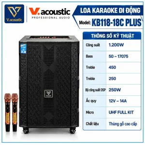 Loa di động model KB118-18C Plus