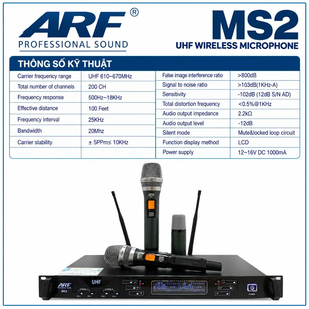Microphone hiệu ARF model MS2