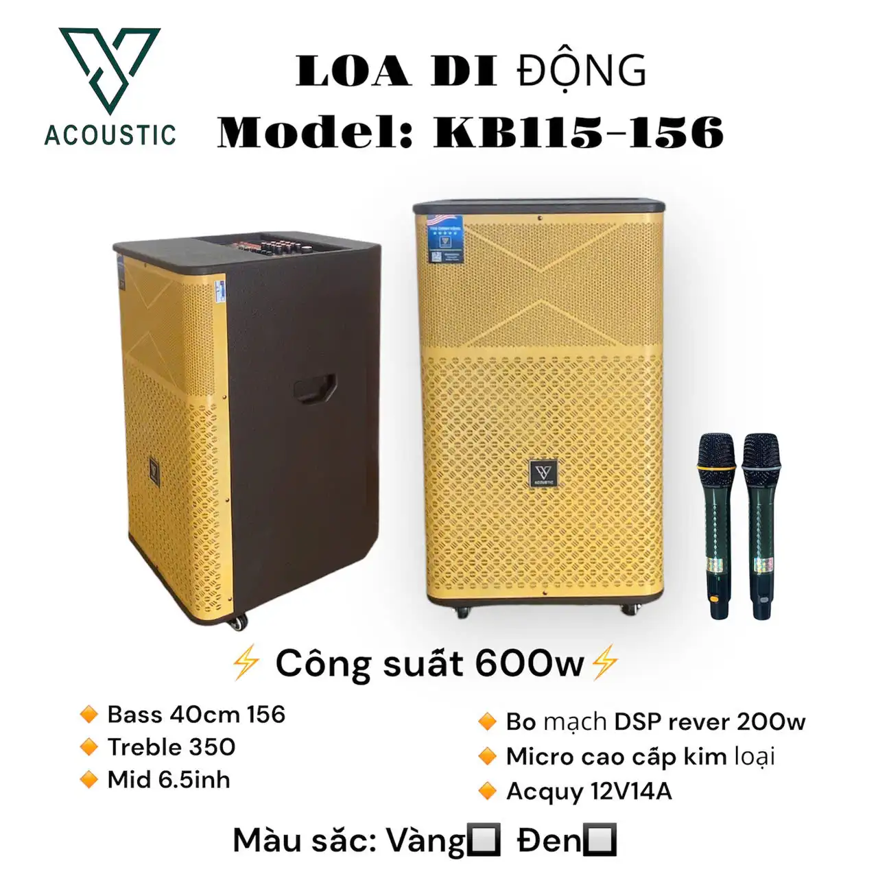 Loa di động model KB115 - 156