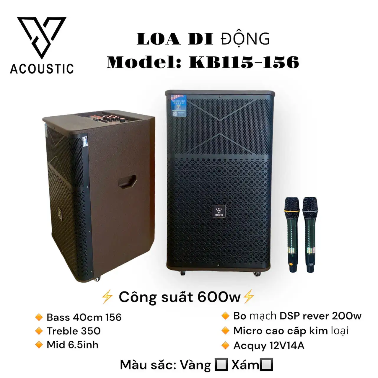 Loa di động model KB115 - 156