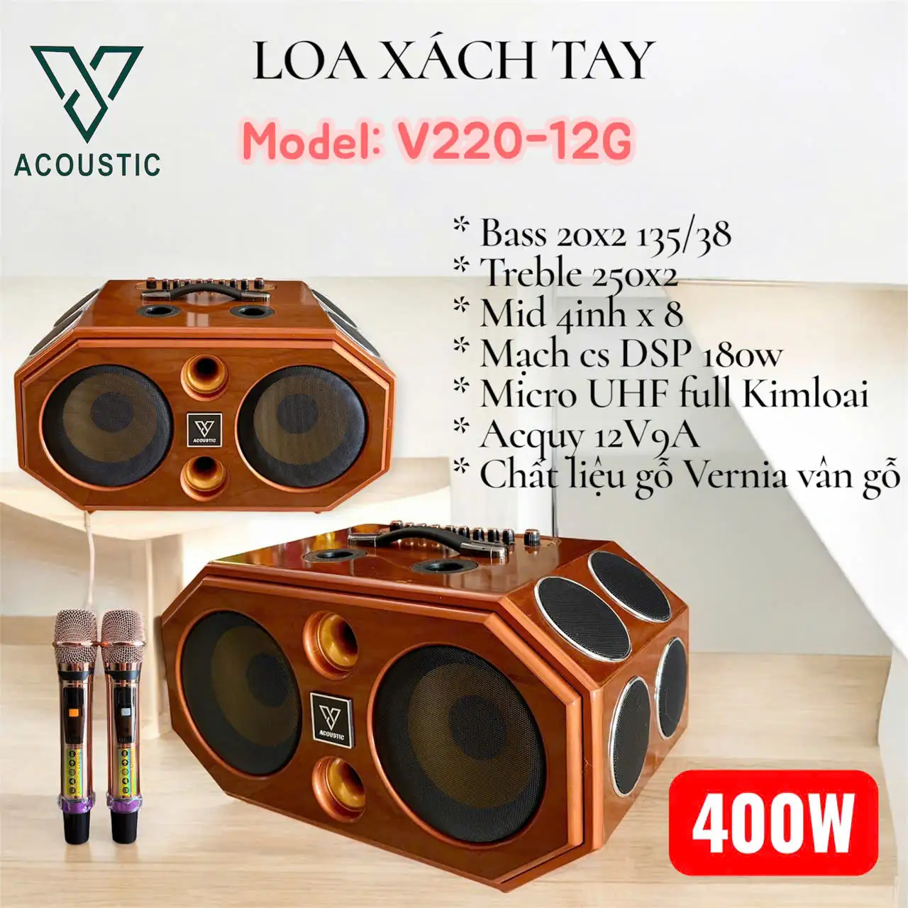 Loa xách tay V220 - 12G