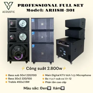 Professional full set model: AR118H - 301