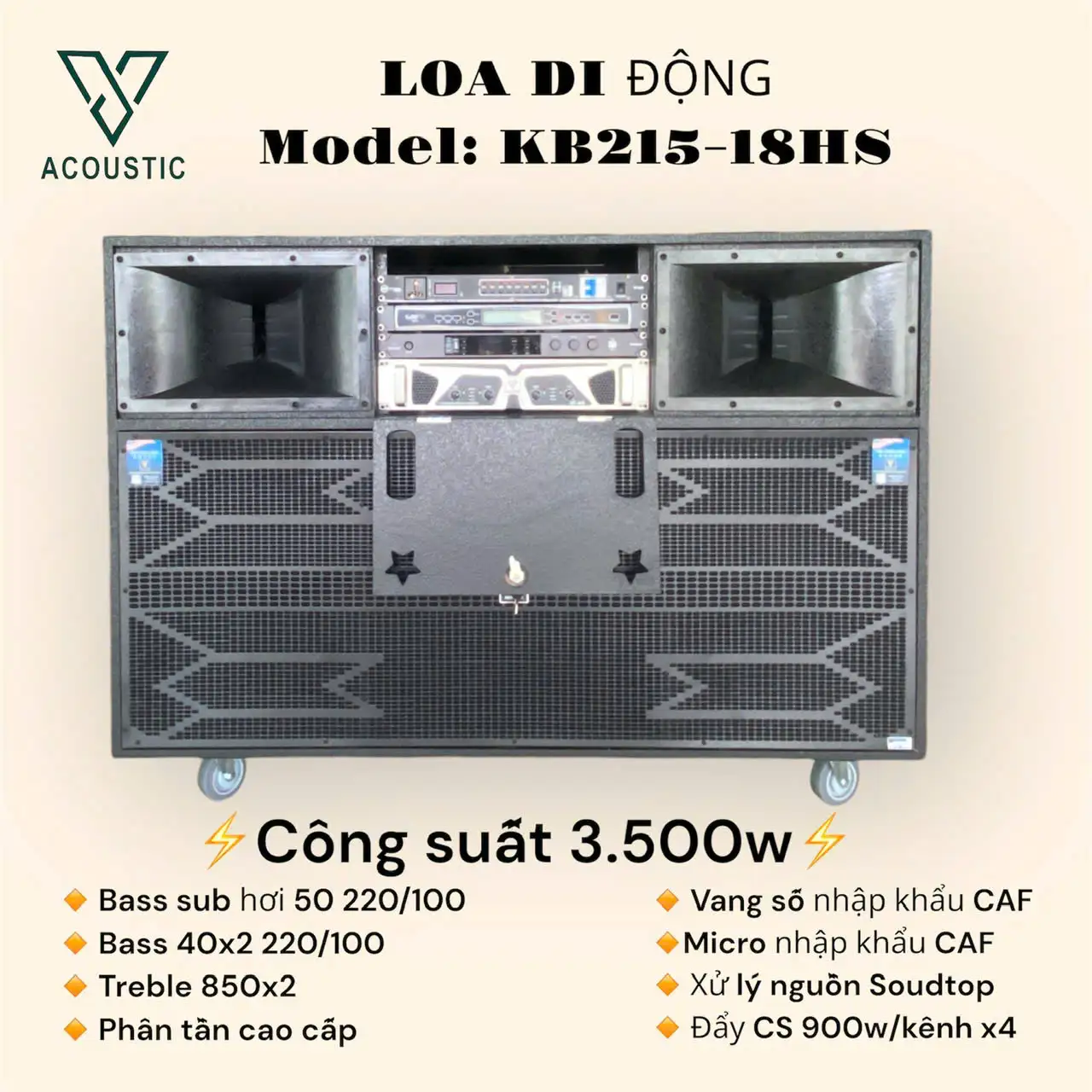 Loa di động model KB215 - 18HS