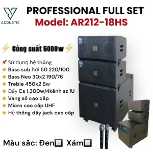 Professional full set model: AR212 - 18HS
