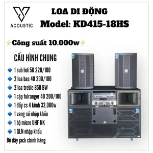 Loa di động model KD415 - 18HS
